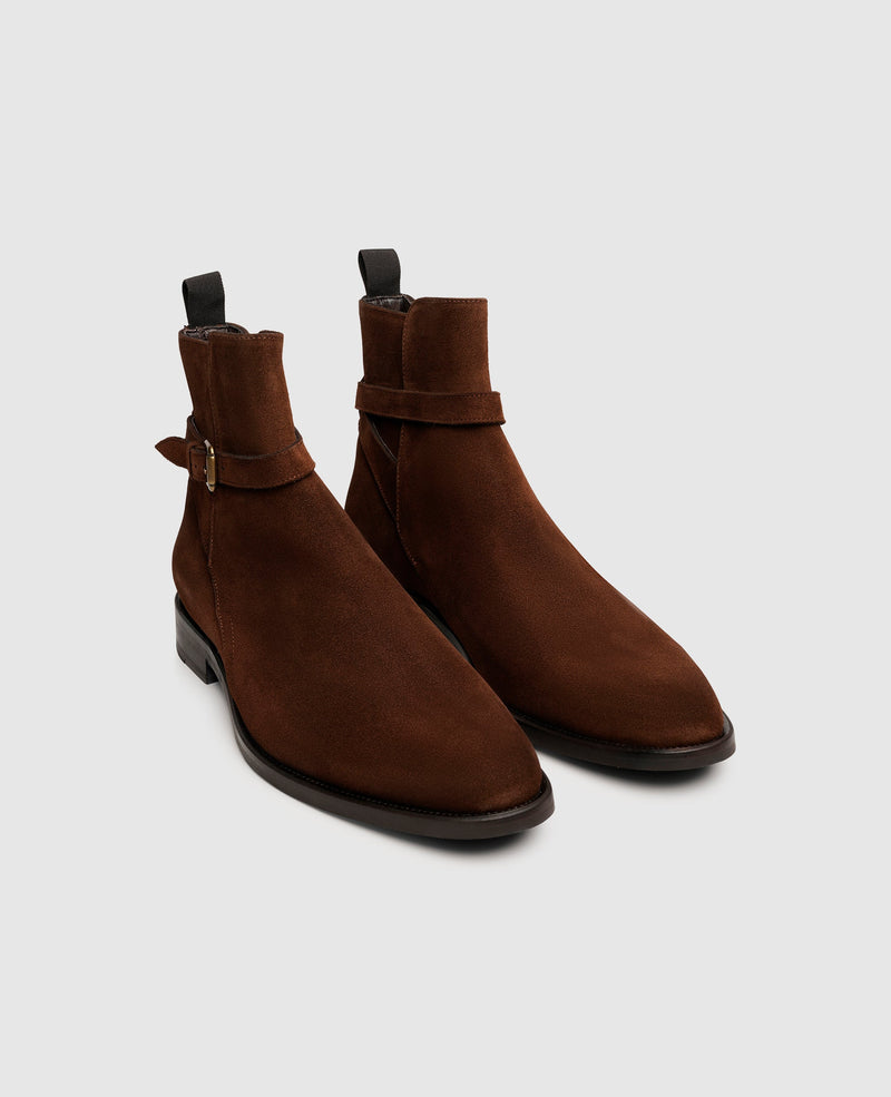 Shoepassion Edle Jodhpur Boots Für Herren Aus Velours Henry Stevens Shoepassion