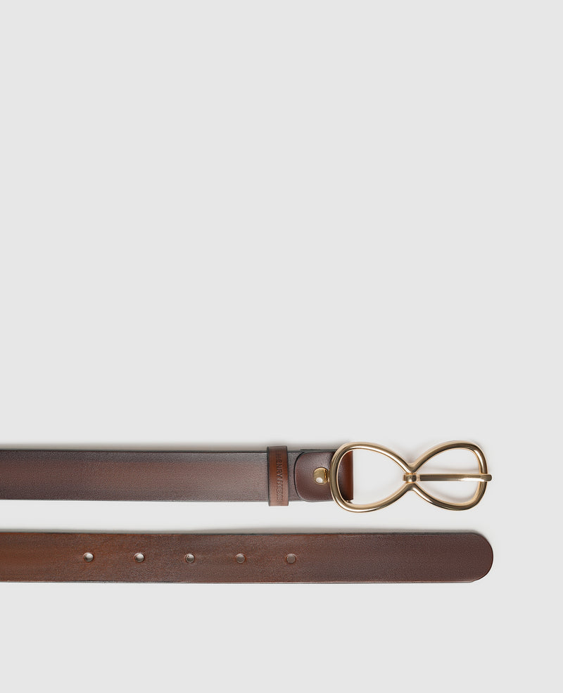 Shoepassion Edler Damengürtel Mit Patina & Doppelschnalle Henry Stevens Shoepassion