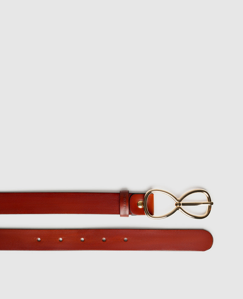 Shoepassion Edler Damengürtel Mit Patina & Doppelschnalle Henry Stevens Shoepassion