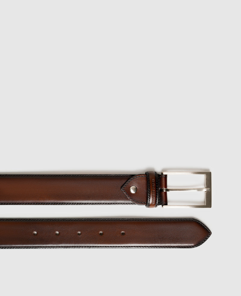 Shoepassion Edler Herrengürtel Aus Leder Mit Handfinish Henry Stevens Shoepassion