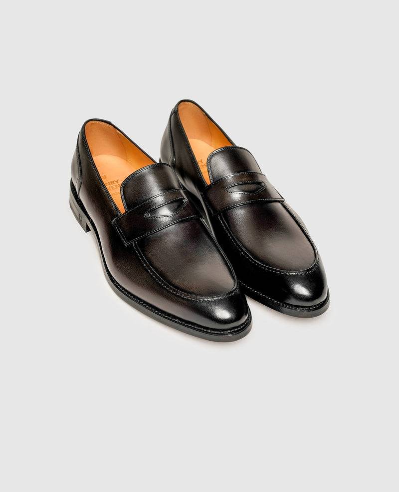 Shoepassion Edler Penny Loafer Für Herren Mit Handfinish Henry Stevens Shoepassion