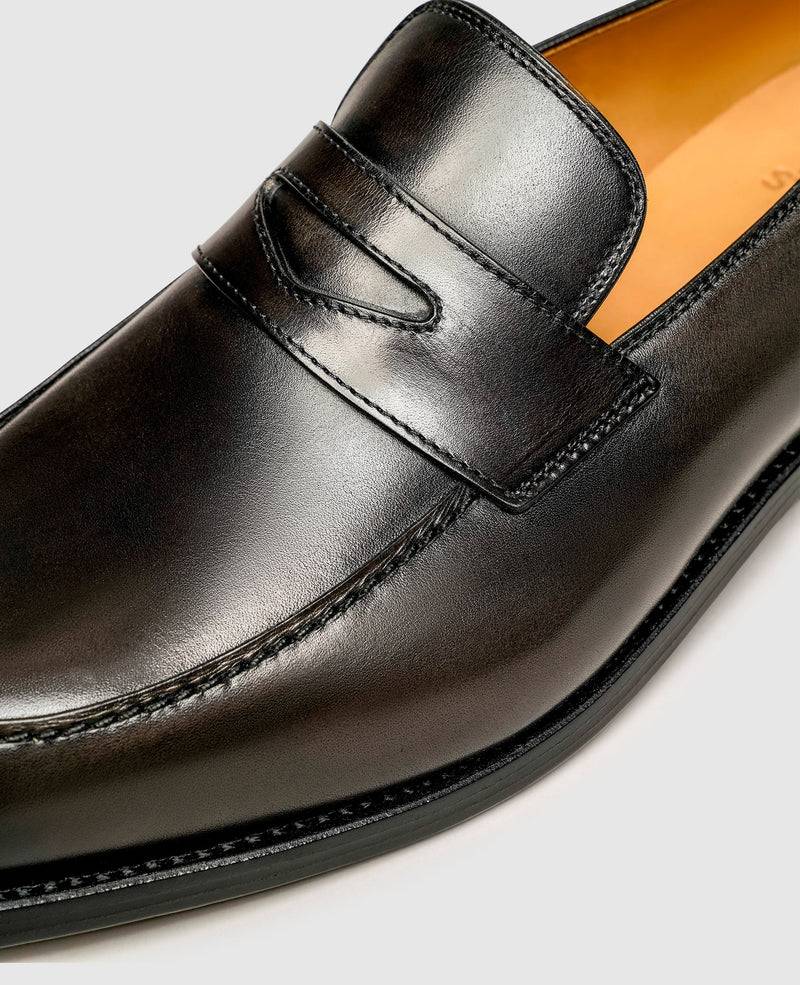 Shoepassion Edler Penny Loafer Für Herren Mit Handfinish Henry Stevens Shoepassion