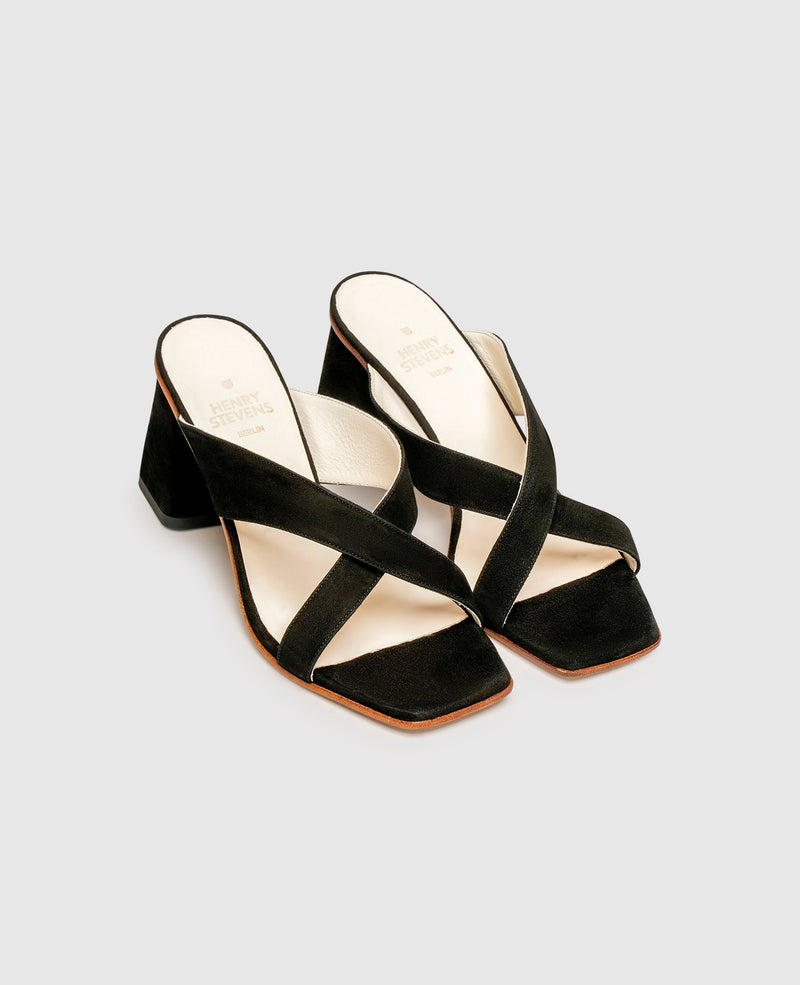 Shoepassion Elegante Damen-Pantolette Mit Blockabsatz Henry Stevens Shoepassion