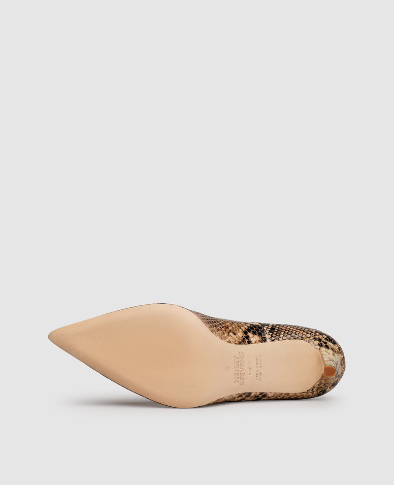 Shoepassion Elegante Damen-Pumps In Reptil-Optik Henry Stevens Shoepassion