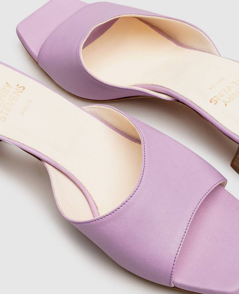 Shoepassion Elegante Glattleder-Mules Für Damen Henry Stevens Shoepassion