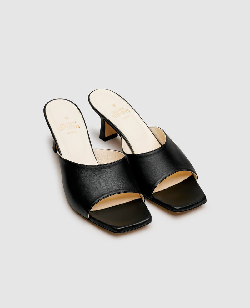 Shoepassion Elegante Glattleder-Mules Für Damen Henry Stevens Shoepassion