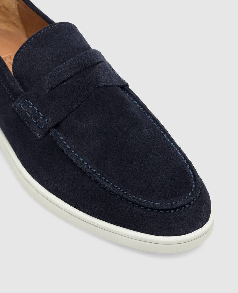 Shoepassion Elia-PL Loafer In Navy - Henry Stevens Shoepassion