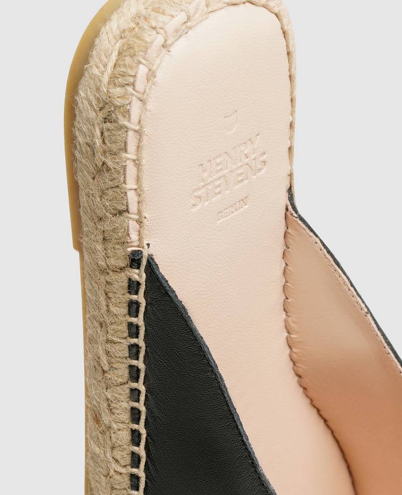 Shoepassion Espadrille-Mules Für Herren Aus Glattleder Henry Stevens Shoepassion