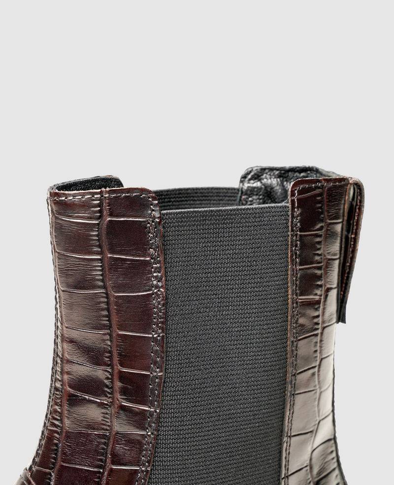 Shoepassion Femininer Chelsea Boot Aus Geprägtem Rindsleder Vagabond Shoepassion