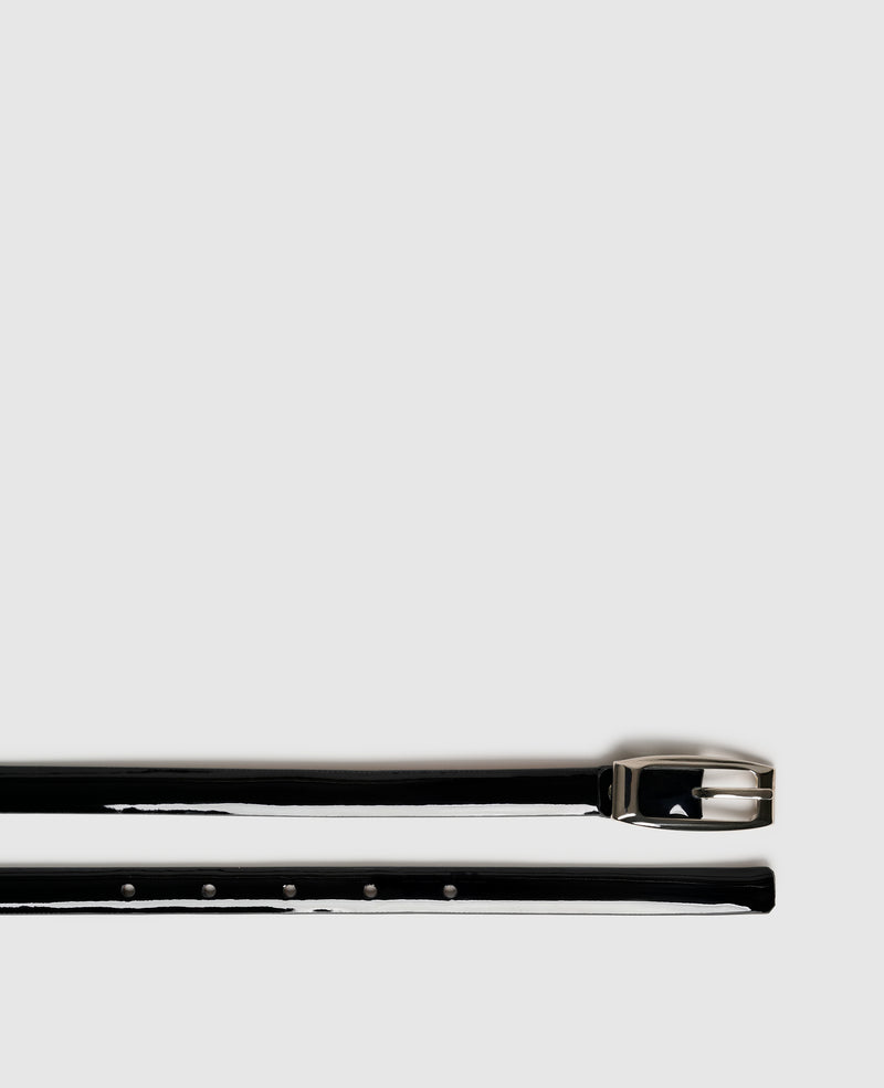 Shoepassion Filigraner Damengürtel Aus Glanzvollem Lackleder Henry Stevens Shoepassion