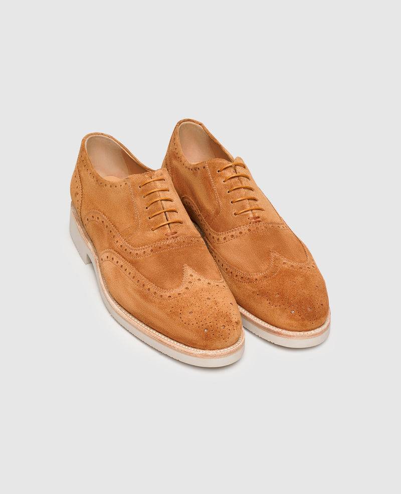 Shoepassion Flexible Full-Brogue Oxford Herrenschuhe Mit Velours Shoepassion