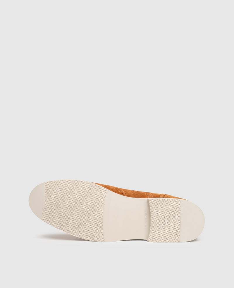 Shoepassion Flexible Full-Brogue Oxford Herrenschuhe Mit Velours Shoepassion