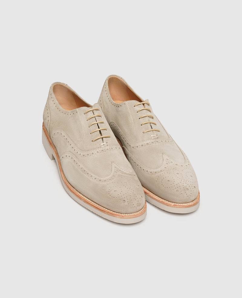 Shoepassion Flexible Full-Brogue Oxford Herrenschuhe Mit Velours Shoepassion