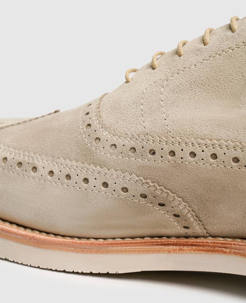 Shoepassion Flexible Full-Brogue Oxford Herrenschuhe Mit Velours Shoepassion