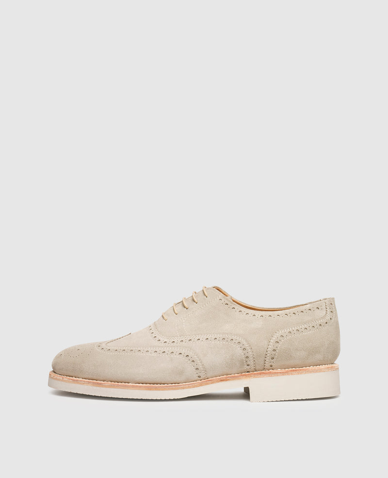 Shoepassion Flexible Full-Brogue Oxford Herrenschuhe mit Velours Shoepassion
