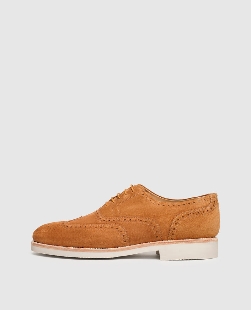Shoepassion Flexible Full-Brogue Oxford Herrenschuhe mit Velours Shoepassion