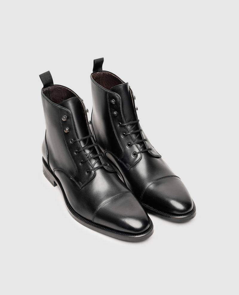 Shoepassion Flexible Herren Derby-Boots Aus Glattleder Henry Stevens Shoepassion