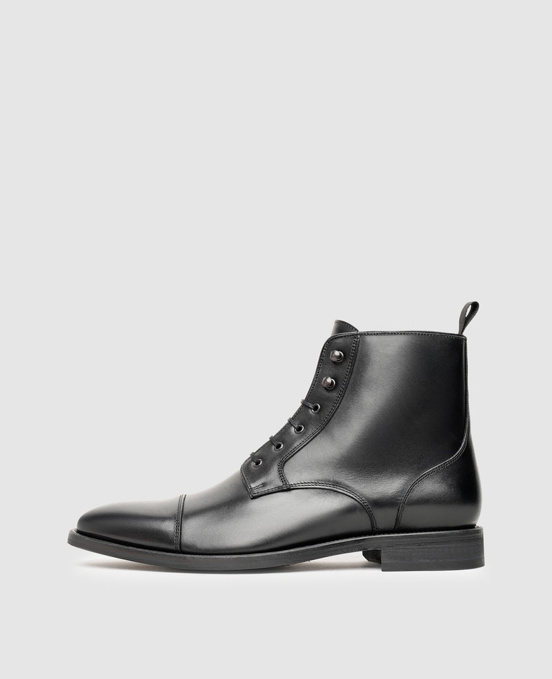 Shoepassion Flexible Herren Derby-Boots aus Glattleder Henry Stevens Shoepassion