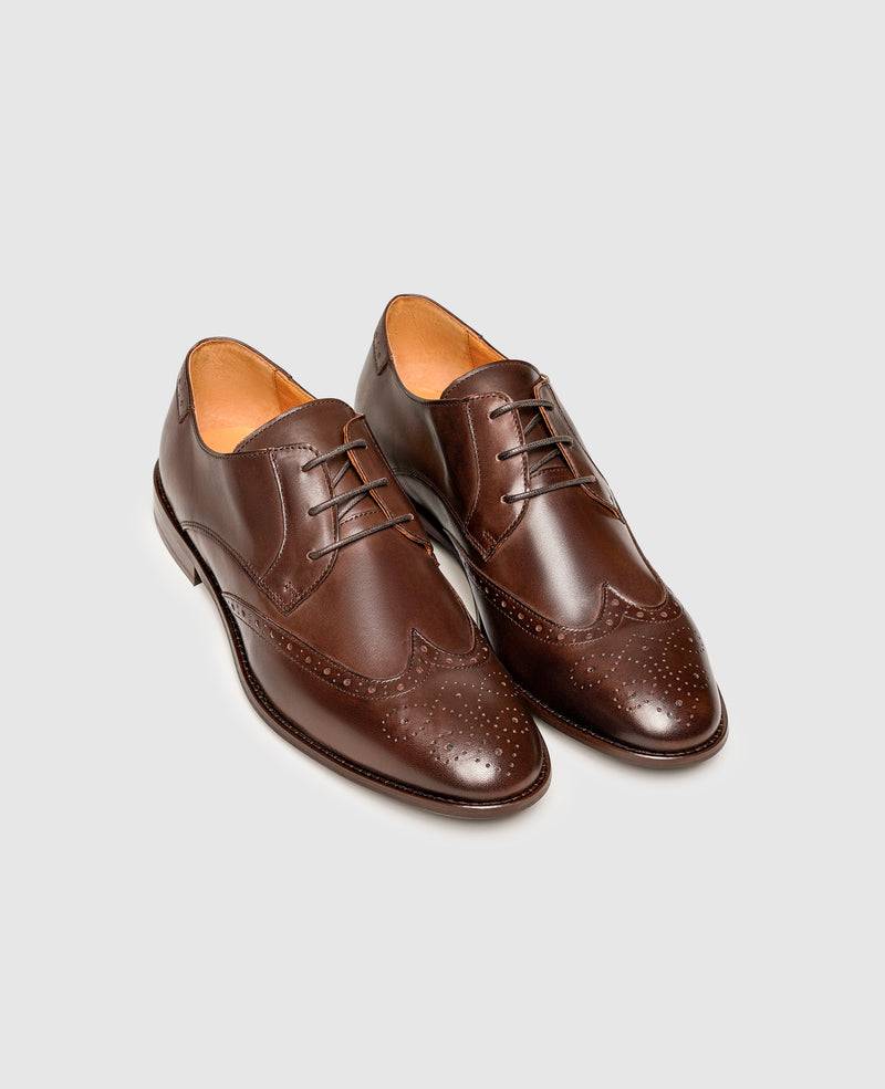 Shoepassion Full-Brogue Derby Mit Leder-Gummisohle Henry Stevens Shoepassion