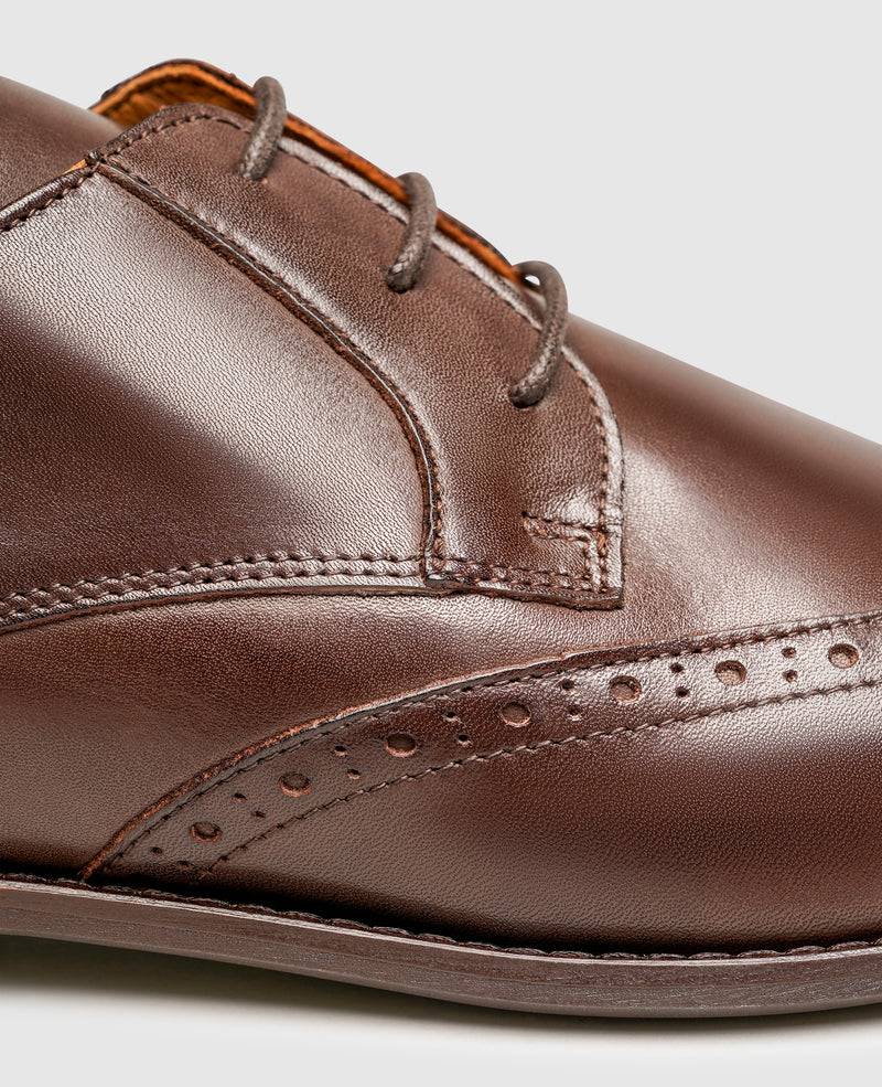 Shoepassion Full-Brogue Derby Mit Leder-Gummisohle Henry Stevens Shoepassion