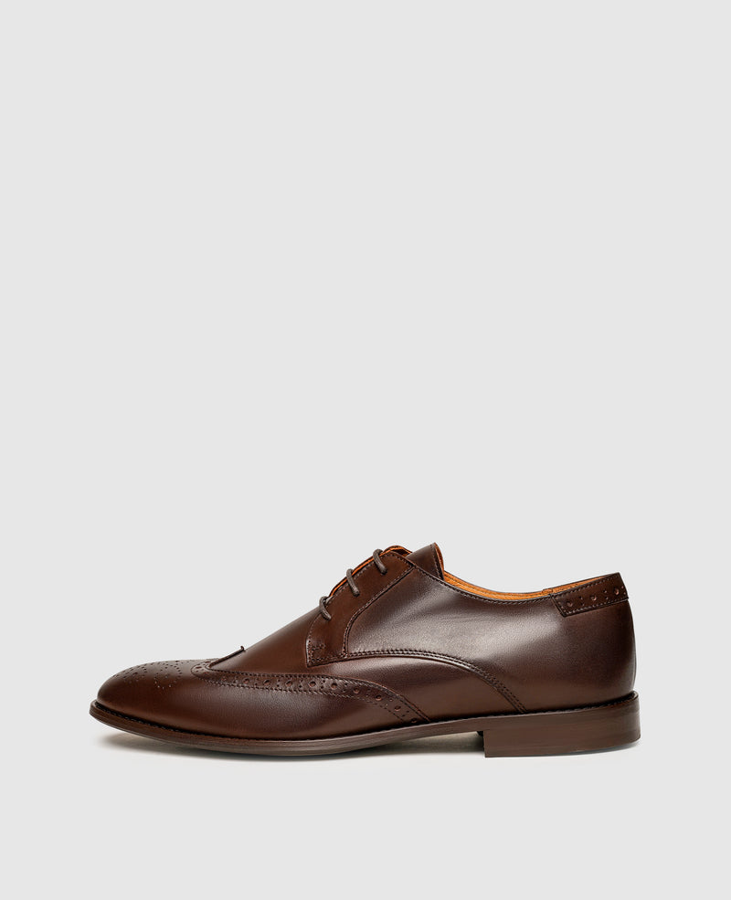 Shoepassion Full-Brogue Derby Mit Leder-Gummisohle Henry Stevens Shoepassion