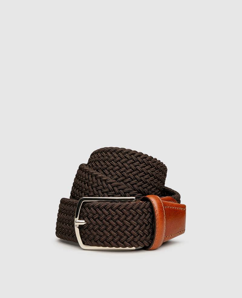 Shoepassion Geflochtener Gürtel Herrengürtel aus elastischer Baumwolle Shoepassion