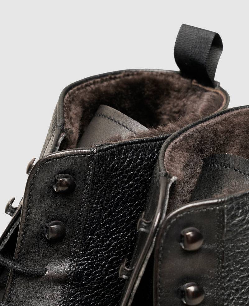 Shoepassion Gefütterte Herren Winter-Boots Aus Hirschleder Henry Stevens Shoepassion