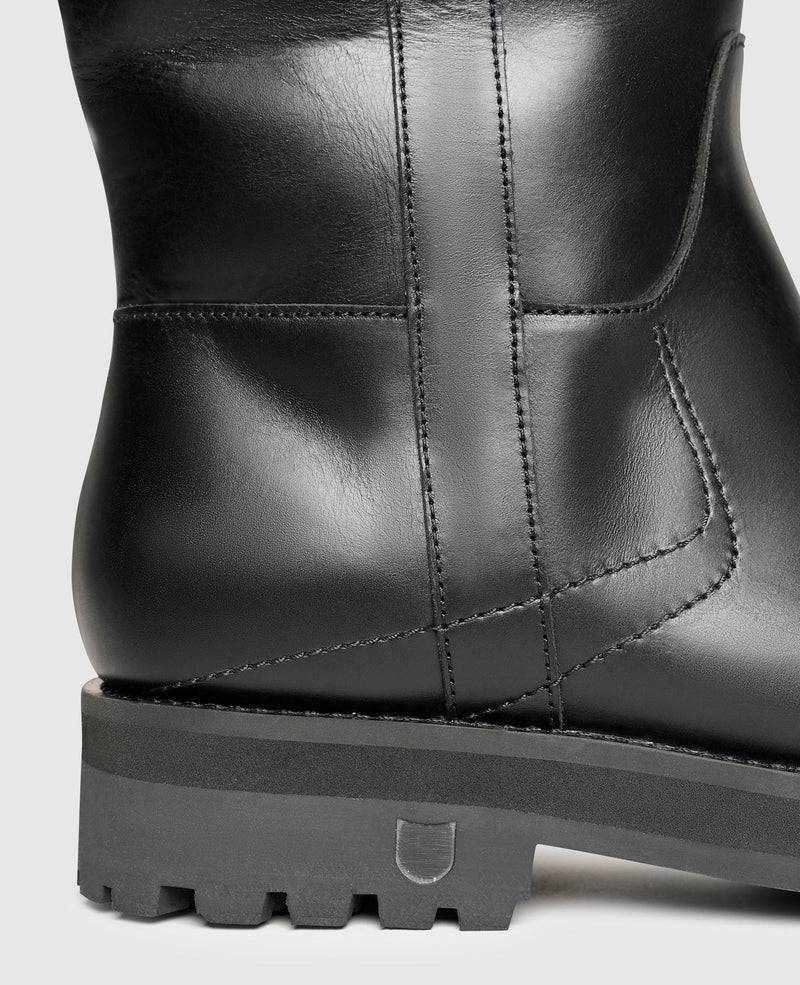 Shoepassion Gefütterte Leder-Schlupfstiefel Für Damen Henry Stevens Shoepassion