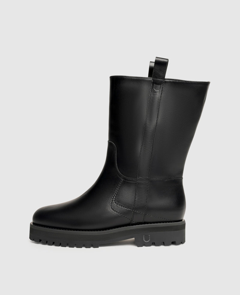 Shoepassion Gefütterte Leder-Schlupfstiefel für Damen Henry Stevens Shoepassion