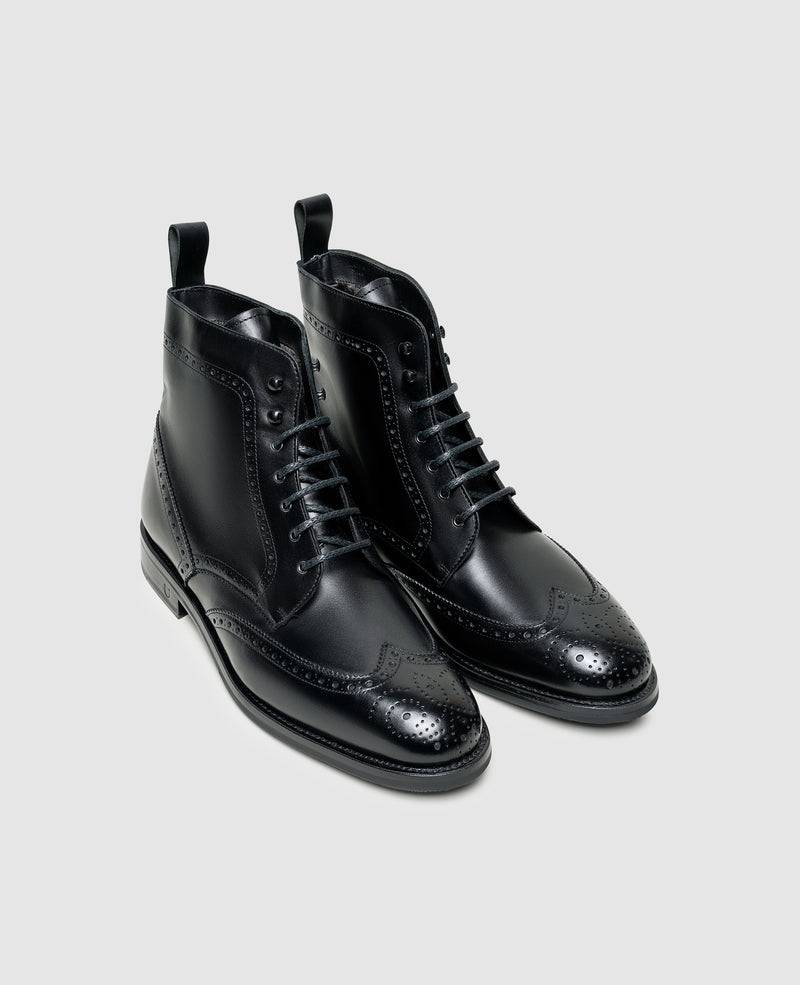 Shoepassion Gefütterte Winter-Boots Für Herren Aus Glattleder Henry Stevens Shoepassion