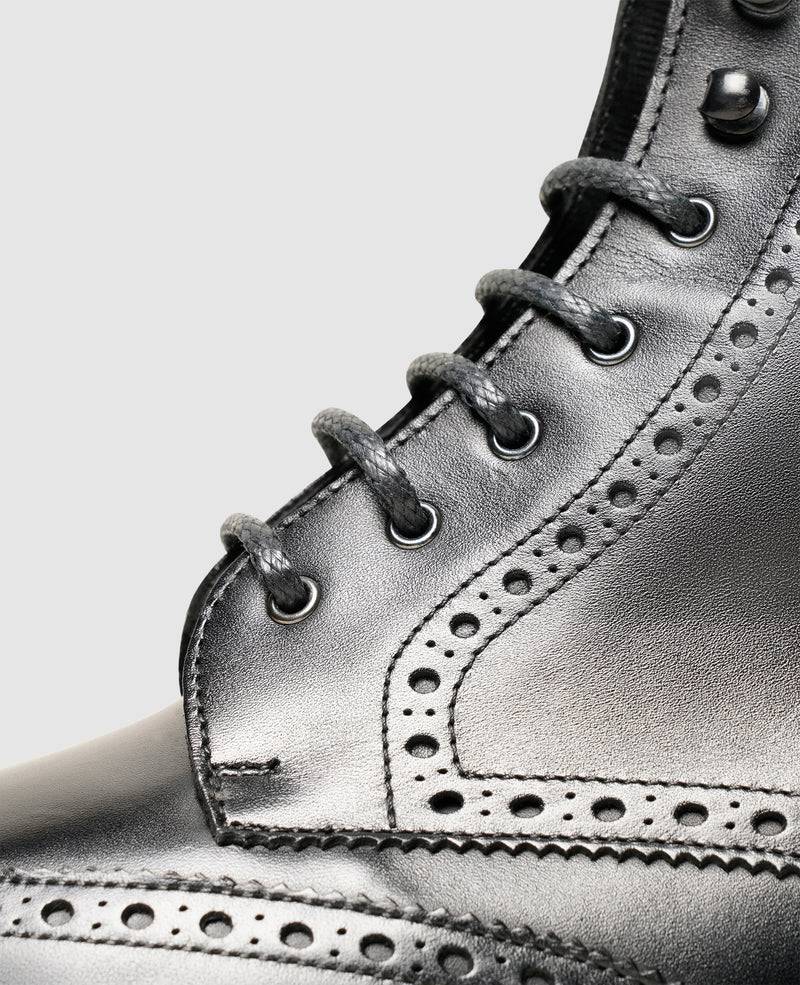 Shoepassion Gefütterte Winter-Boots Für Herren Aus Glattleder Henry Stevens Shoepassion