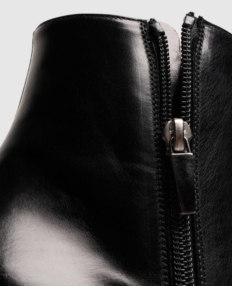 Shoepassion Glattleder-Stiefelette Mit 7 Cm Hohem Blockabsatz Henry Stevens Shoepassion