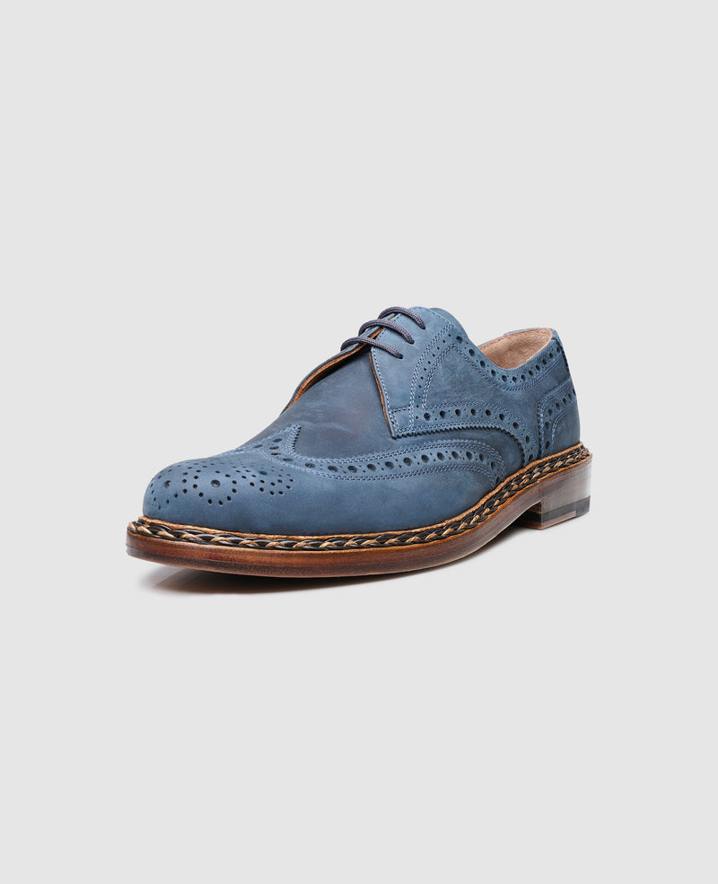 Shoepassion Handgefertigter Buda Full-Brogue Derby Herrenschuh Heinrich Dinkelacker Shoepassion