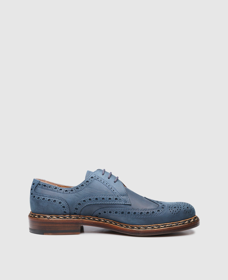 Shoepassion Handgefertigter Buda Full-Brogue Derby Herrenschuh Heinrich Dinkelacker Shoepassion