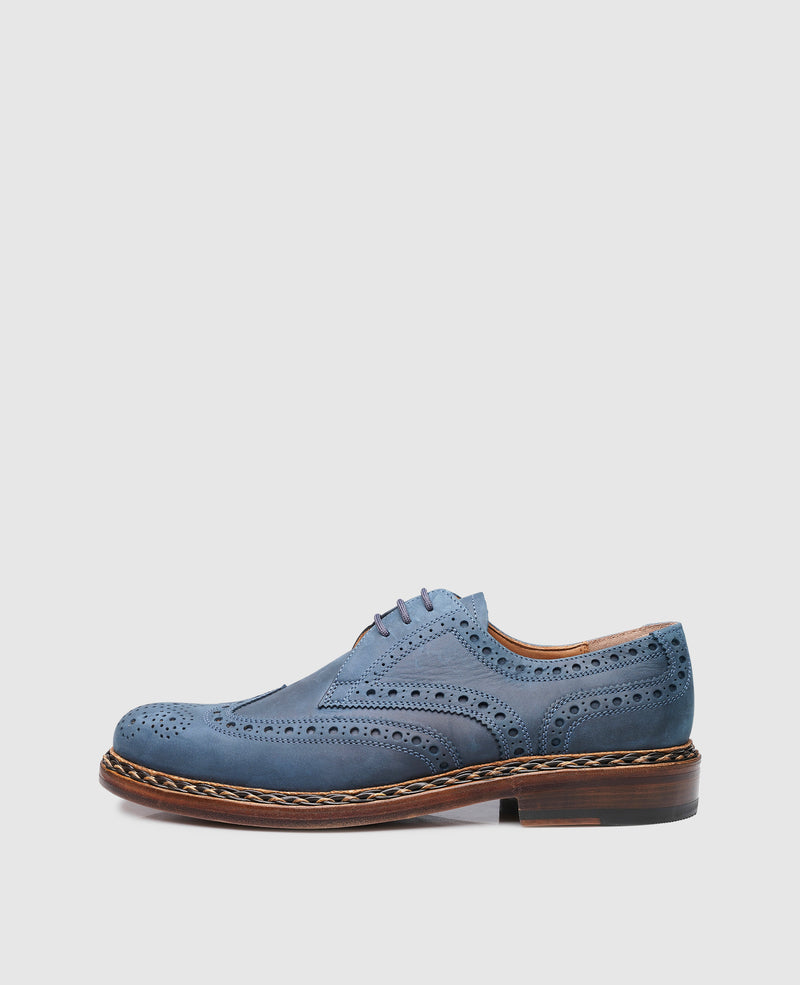 Shoepassion Handgefertigter Buda Full-Brogue Derby Herrenschuh Heinrich Dinkelacker Shoepassion