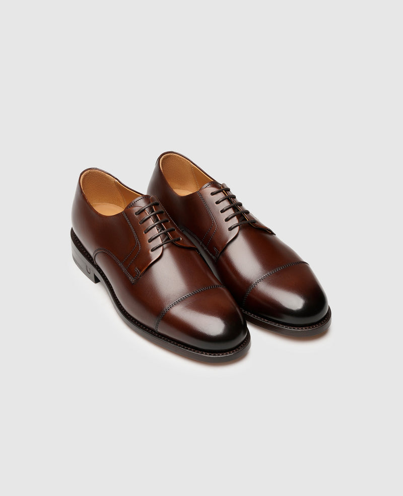 Shoepassion Handgefertigter Captoe Derby Damen-Lederschuh Henry Stevens Shoepassion