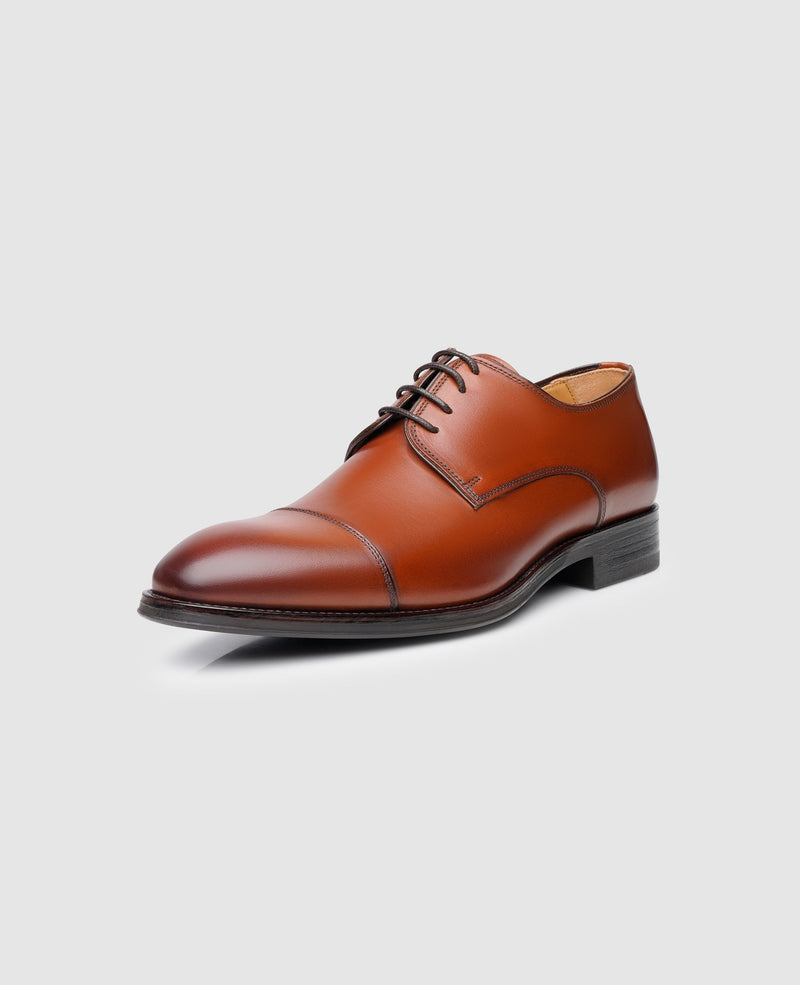 Shoepassion Handgefertigter Captoe Derby Herrenschuh Comfort Line Shoepassion