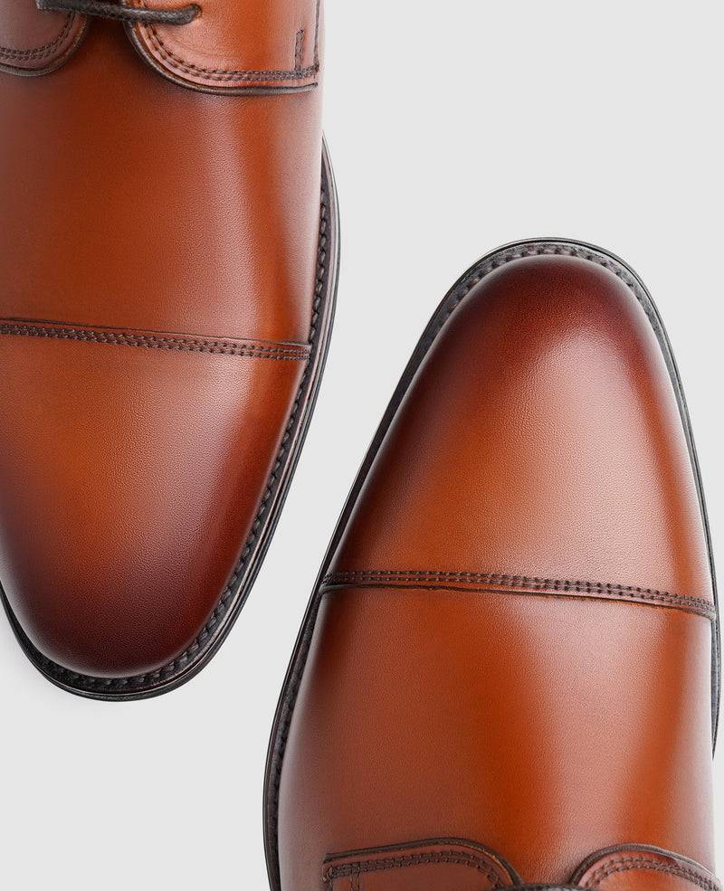 Shoepassion Handgefertigter Captoe Derby Herrenschuh Comfort Line Shoepassion