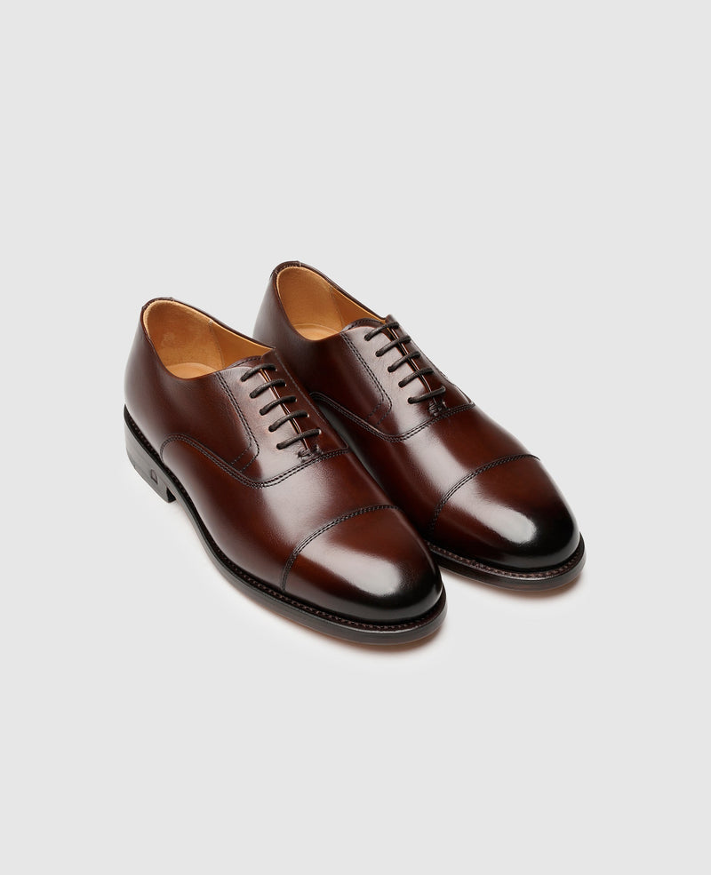 Shoepassion Handgefertigter Captoe Oxford Damen-Lederschuh Henry Stevens Shoepassion