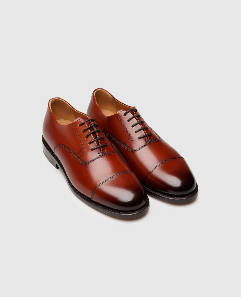 Shoepassion Handgefertigter Captoe Oxford Damen-Lederschuh Henry Stevens Shoepassion