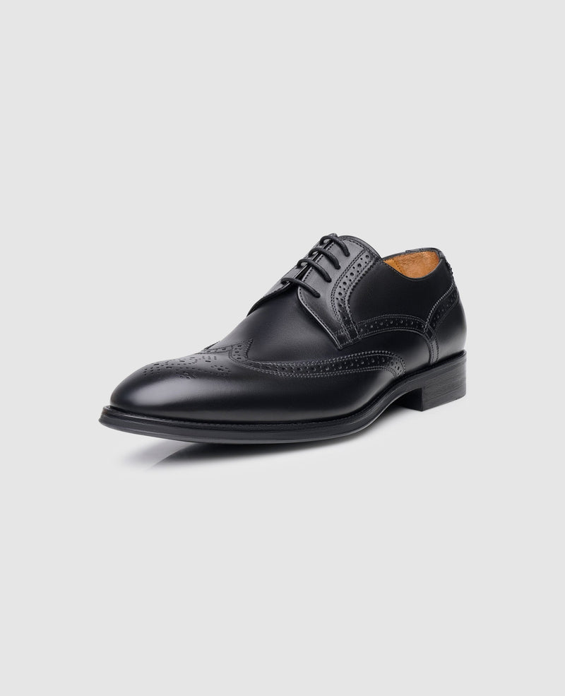 Shoepassion Handgefertigter Full-Brogue Derby Herrenschuh Comfort Line Shoepassion