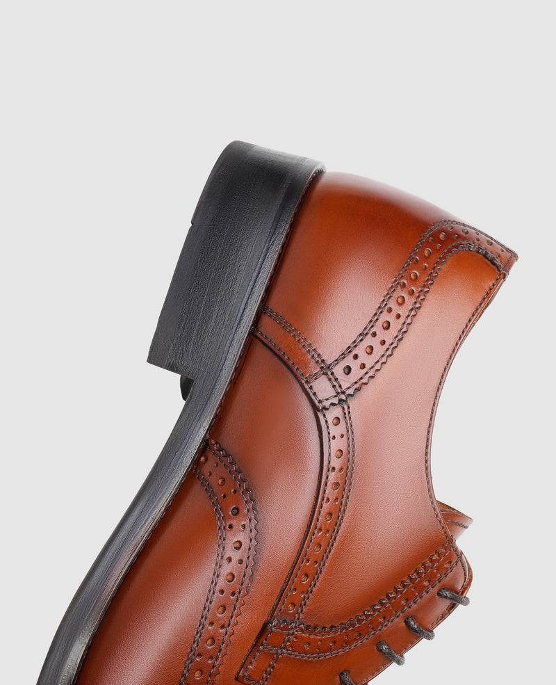 Shoepassion Handgefertigter Full-Brogue Derby Herrenschuh Comfort Line Shoepassion