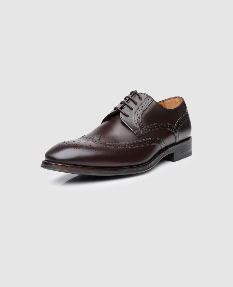Shoepassion Handgefertigter Full-Brogue Derby Herrenschuh Comfort Line Shoepassion