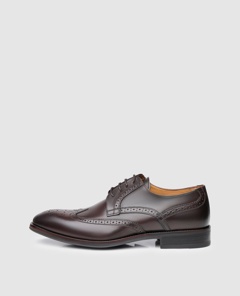 Shoepassion Handgefertigter Full-Brogue Derby Herrenschuh Comfort Line Shoepassion