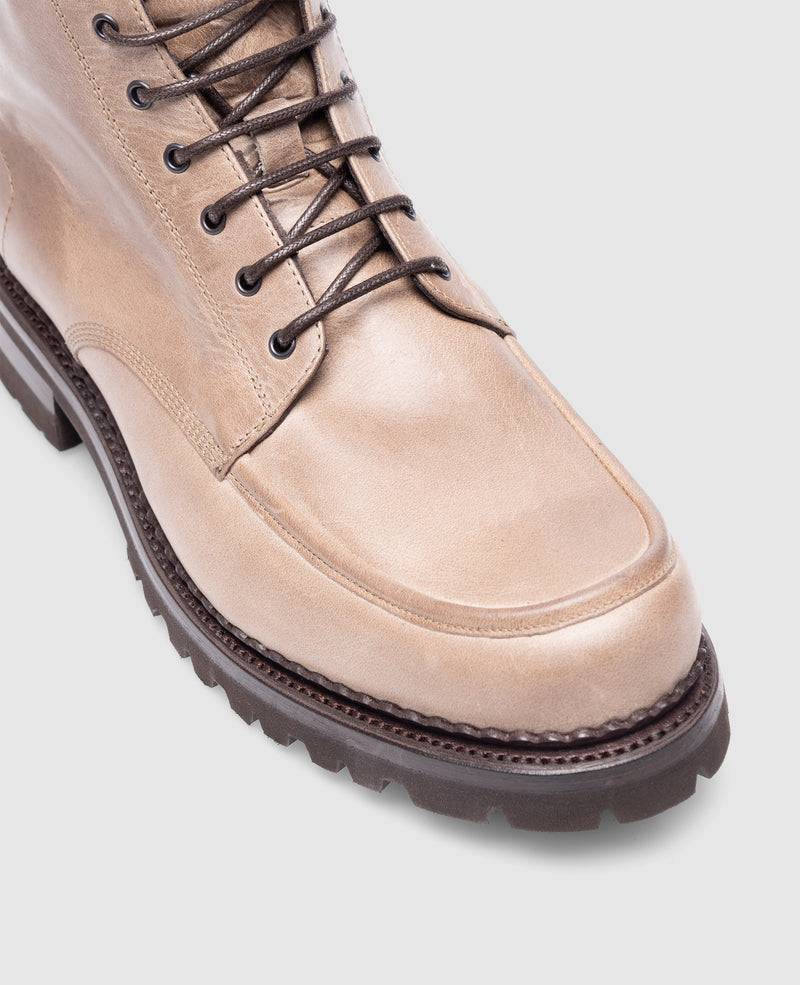 Shoepassion Harry NB Herren-Norweger-Stiefel In Beige Shoepassion