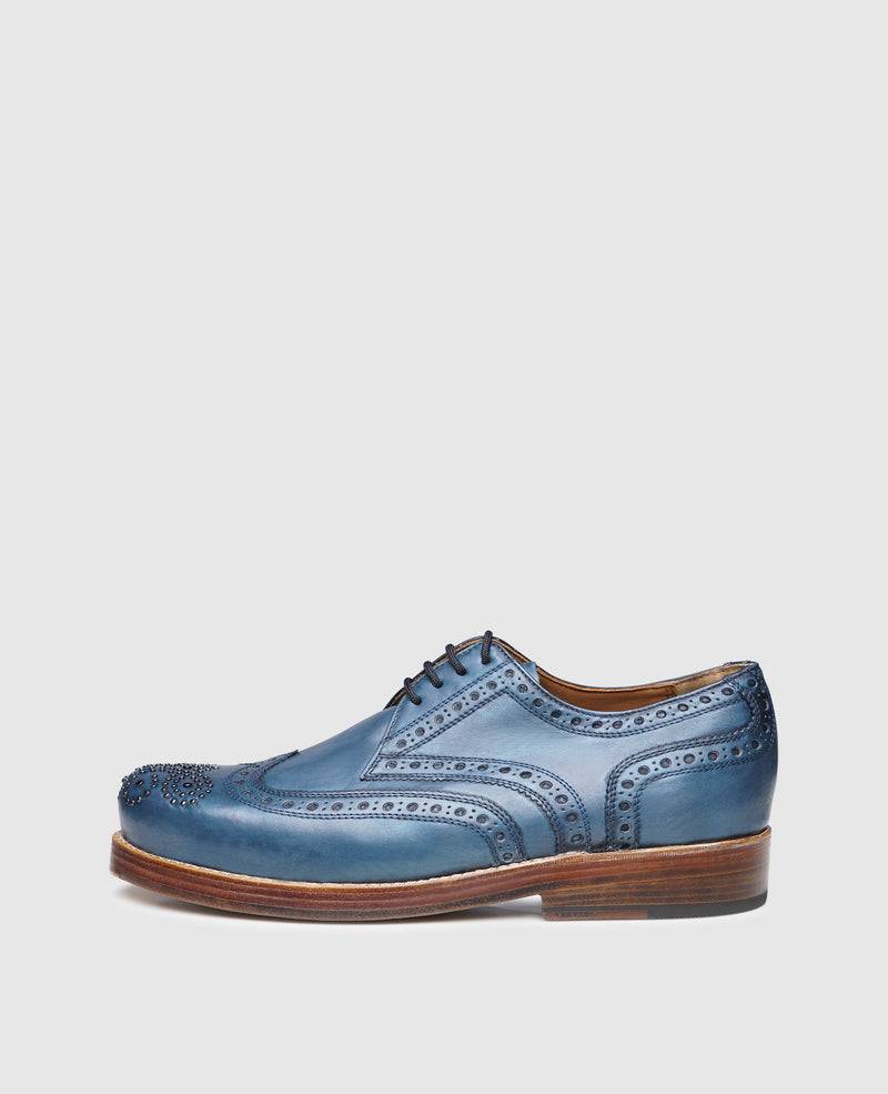 Shoepassion Heinrich Dinkelacker Goodyear-welted Derby with Metal-stud Detailing Shoepassion
