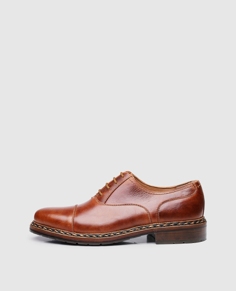 Shoepassion Heinrich Dinkelacker Modischer Captoe Oxford mit Zopfrahmen Shoepassion