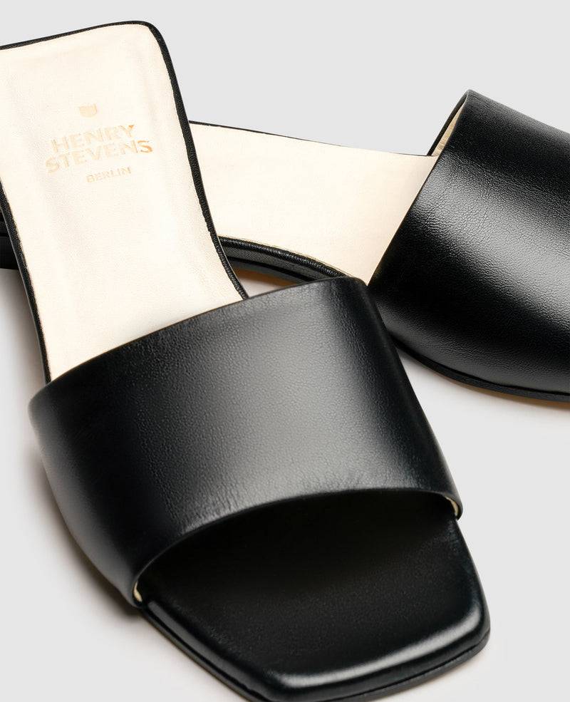 Shoepassion Karree-Sandale Aus Glattleder Für Damen Henry Stevens Shoepassion