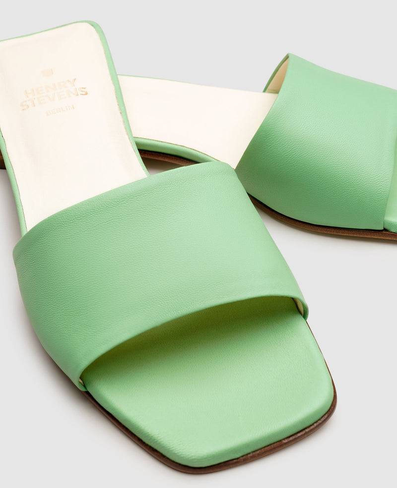 Shoepassion Karree-Sandale Aus Glattleder Für Damen Henry Stevens Shoepassion