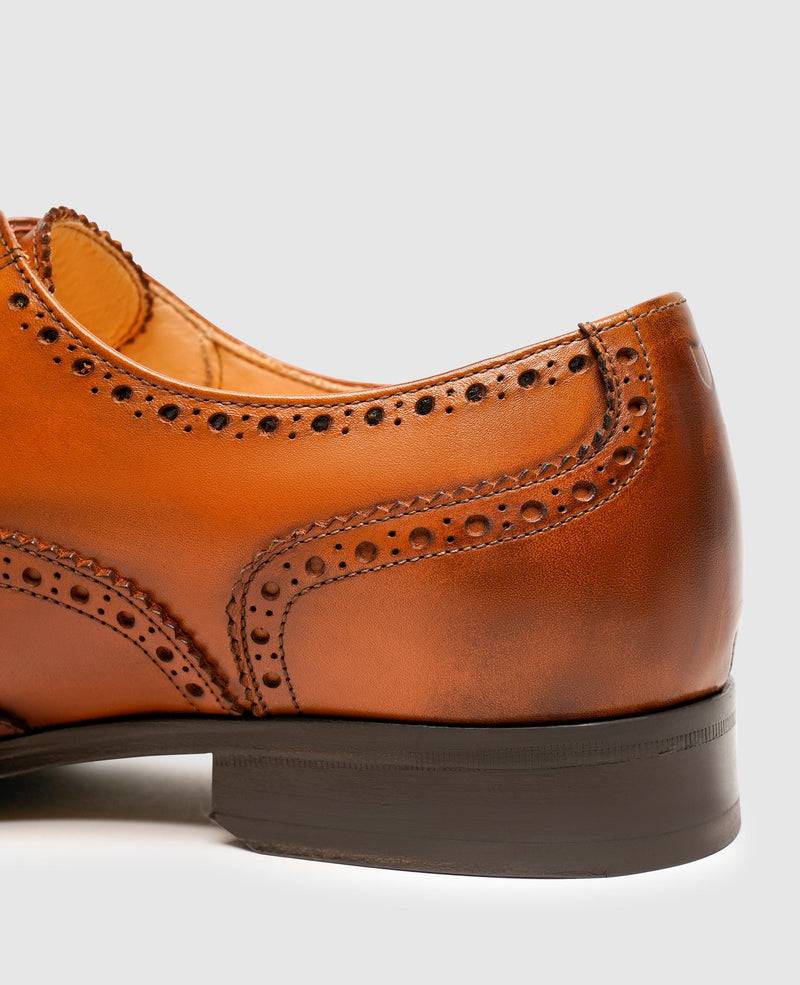 Shoepassion Klassische Full-Brogue Oxford Herrenschuhe Aus Glattleder Shoepassion